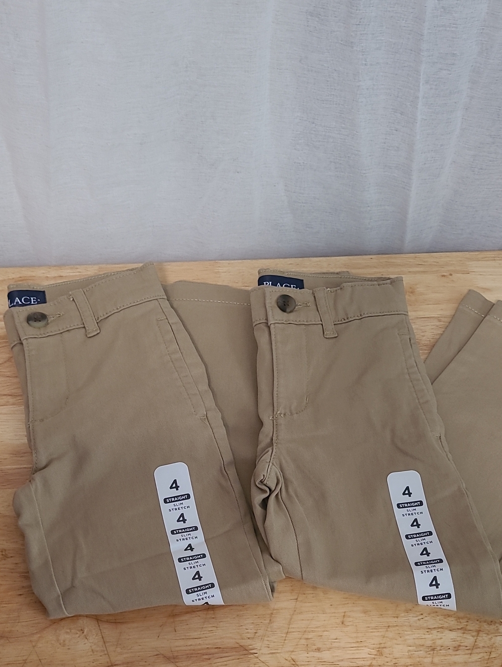 The Children's Place Girls' Khaki Straight Pants - Bundle Of 2